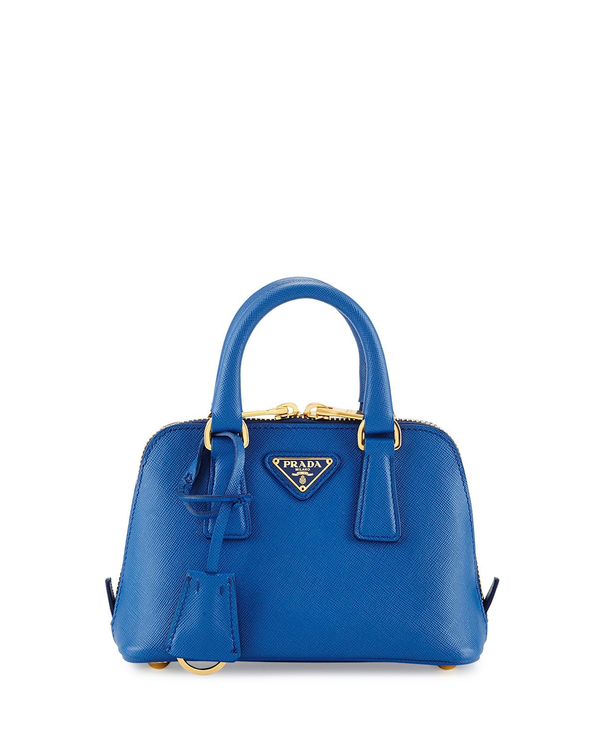 Prada Saffiano Leather Mini Bag - Blue