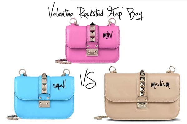 Size Comparison of the Valentino Rockstud Flap Bag - Spotted Fashion