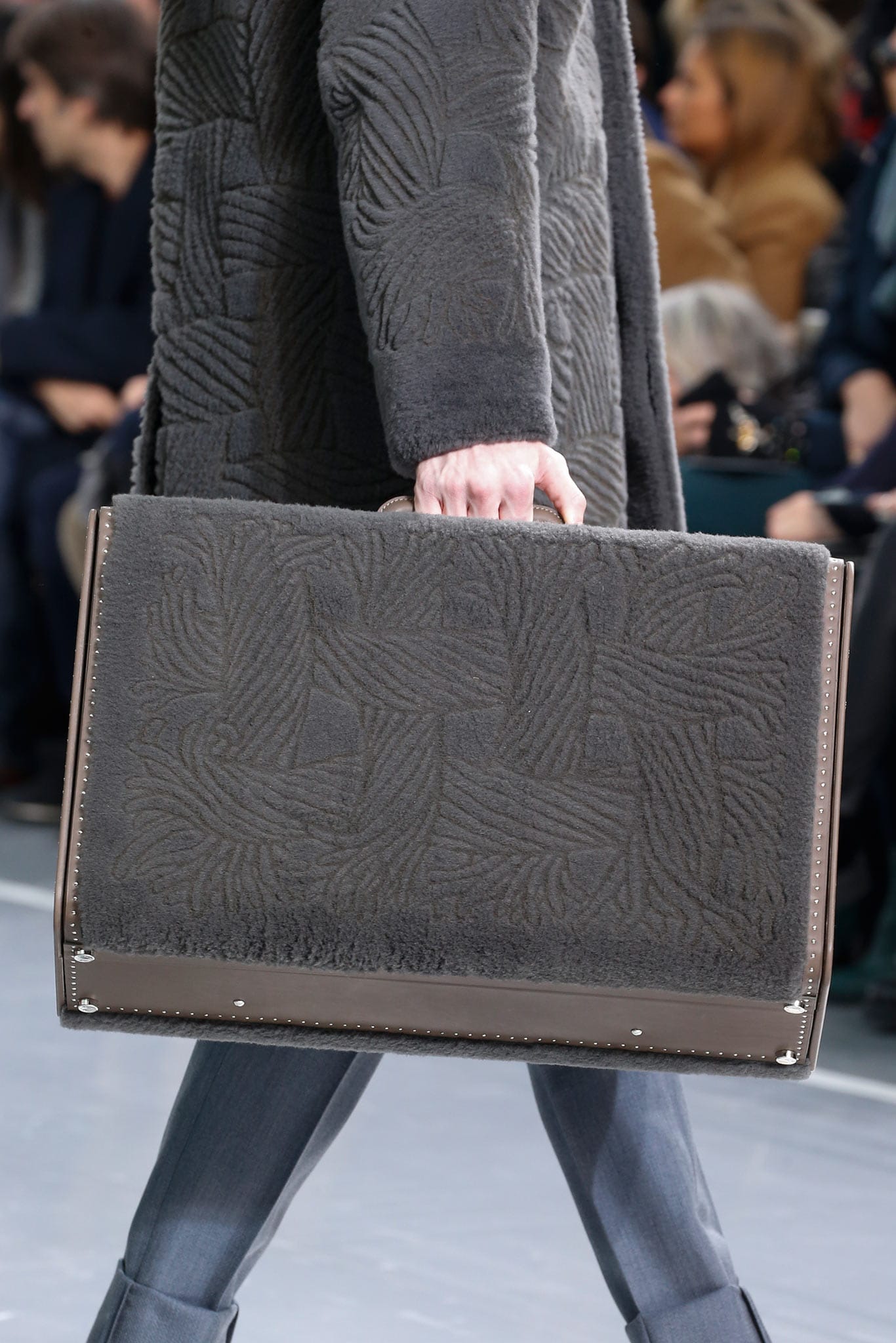 Louis Vuitton Famous world Decke Damier Grau Kashmir Leinen Seide