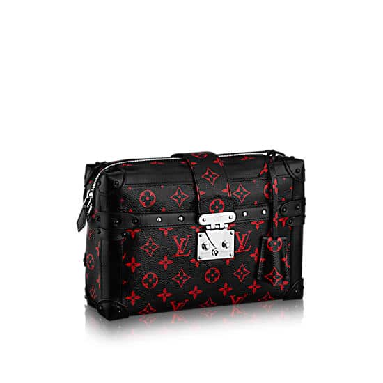 Louis Vuitton Limited Edition Black/White Monogram Infrarouge Canvas Petite Malle Bag