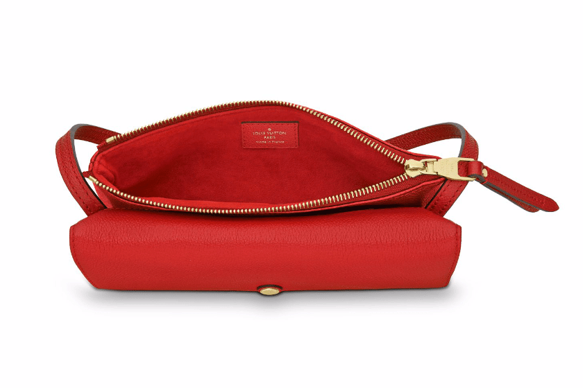 Louis Vuitton Twinset in Red, shoulder strap in leather, more