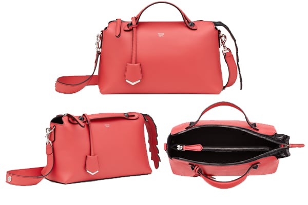 By The Way Mini - Small Boston bag in red leather