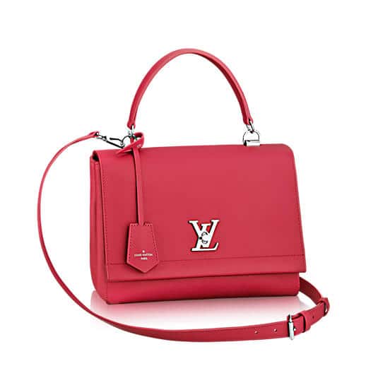Louis Vuitton, Bags, Louis Vuitton Lock Me 2 Bb 2way Shoulder Hand Bag M4  Leather Red Dahlia