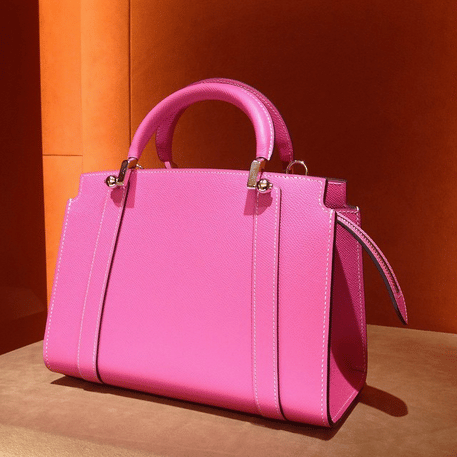 Pre-owned Moynat Paris Leather Handbag In Pink