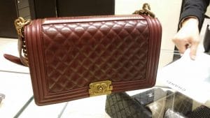 Chanel Burgundy Quilted Paris-Salzburg Boy New Medium Bag