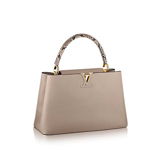 Louis Vuitton 2015 Ostrich Capucines MM - Handle Bags, Handbags