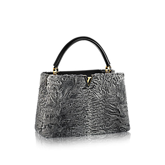 Louis Vuitton Crocodile Capucines MM - Blue Handle Bags, Handbags