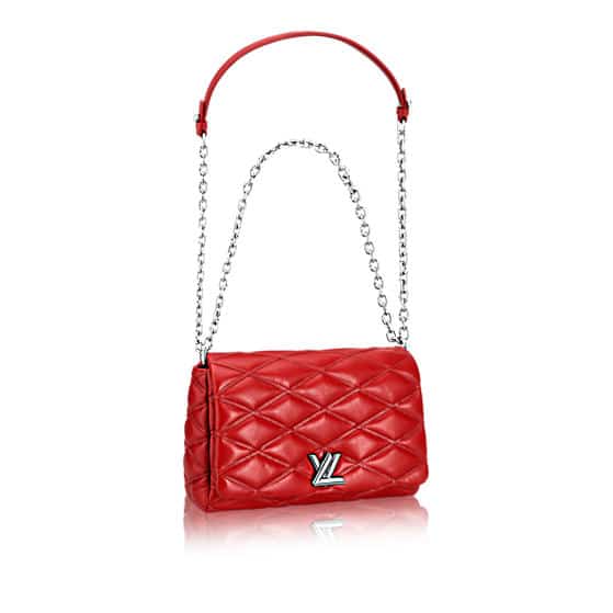 LOUIS VUITTON Go-14 Mini Malletage Lambskin Hand shoulder Bag Authentic  preowned Red Leather ref.674139 - Joli Closet
