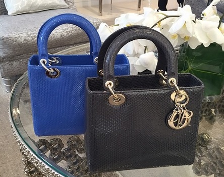 lady dior medium snake yellow phw  LUXE LINK