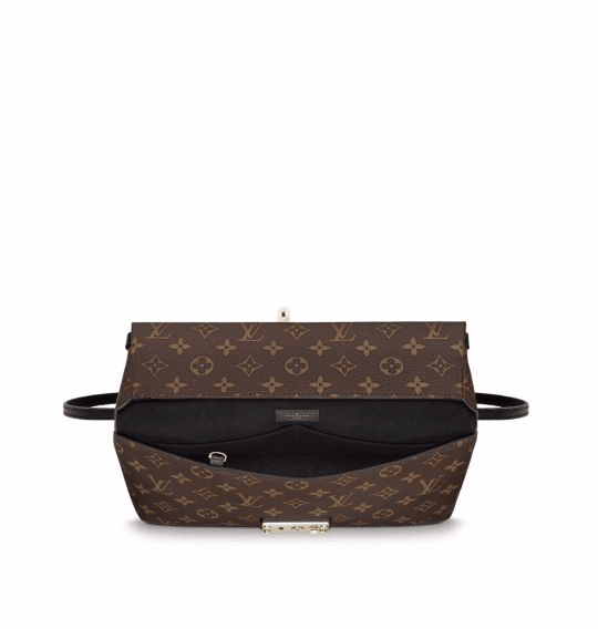 Louis Vuitton Sac Triangle Handbag Embellished Glazed Calfskin PM