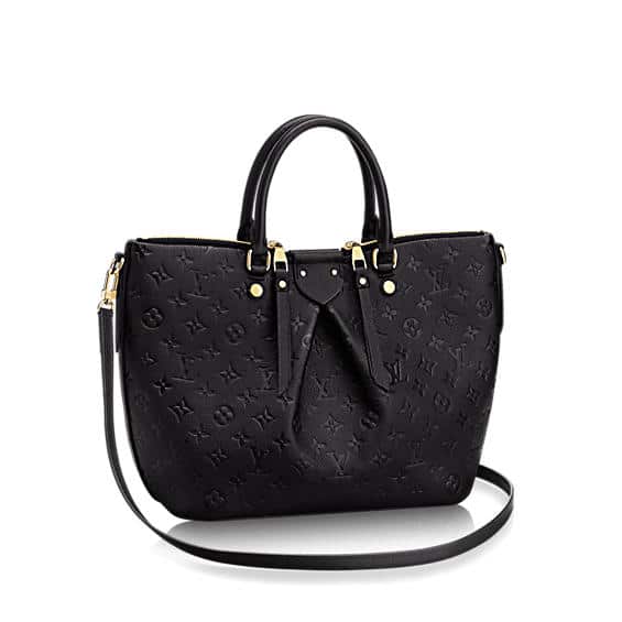 Louis Vuitton Mazarine Handbag Monogram Empreinte Leather PM Gray 1165801