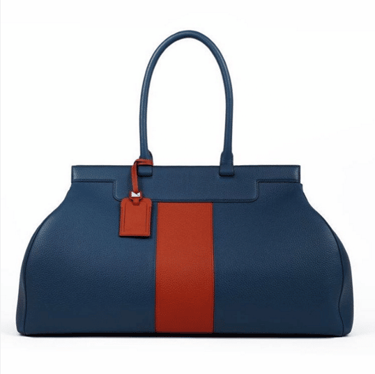 Moynat - Blue and Red 'Pauline' bag.
