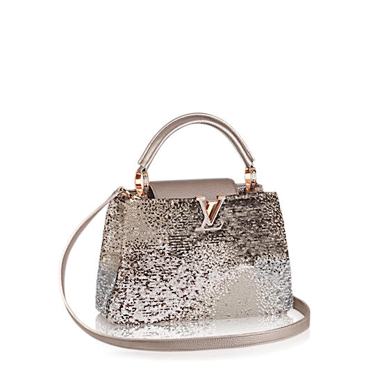 Louis Vuitton 2016 Sequin Capucines BB - Silver Satchels, Handbags