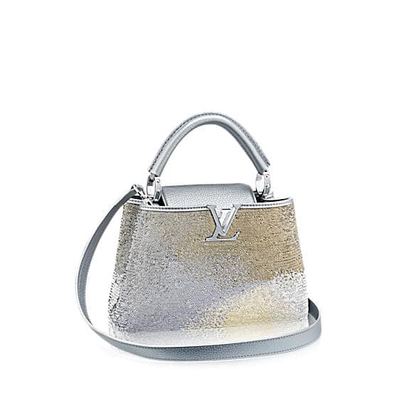Louis Vuitton 2016 Sequin Capucines BB - Silver Satchels, Handbags -  LOU158108
