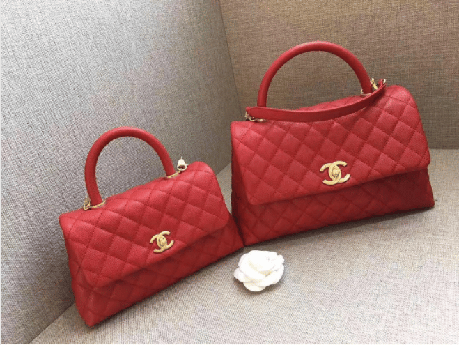 Túi xách Chanel Coco Handle Mini bag siêu cấp da bê màu hồng size 19cm   AS2215  Túi Xách Nữ Túi Xách Đẹp Túi Xách Giày Dép Nữ  Bước Thời Trang