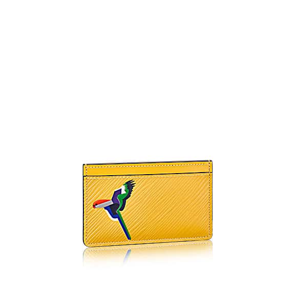 LOUIS VUITTON Monogram LOVELY BIRDS OWL Card Holder Wallet RARE + Receipt