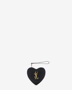 black heart clutch bag