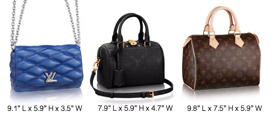 Size Guide of the Louis Vuitton Speedy 20 in Empreinte Leather