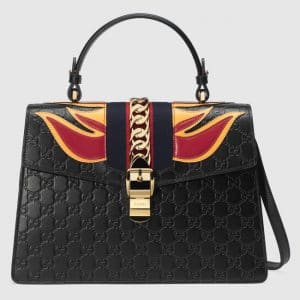 gucci sylvie black bag