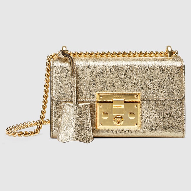 Gucci GG Supreme Padlock Chain Medium Shoulder Bag (SHF-23565) – LuxeDH
