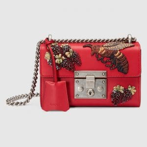 gucci strawberry padlock bag