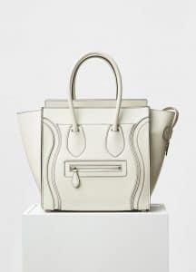 celine white handbag