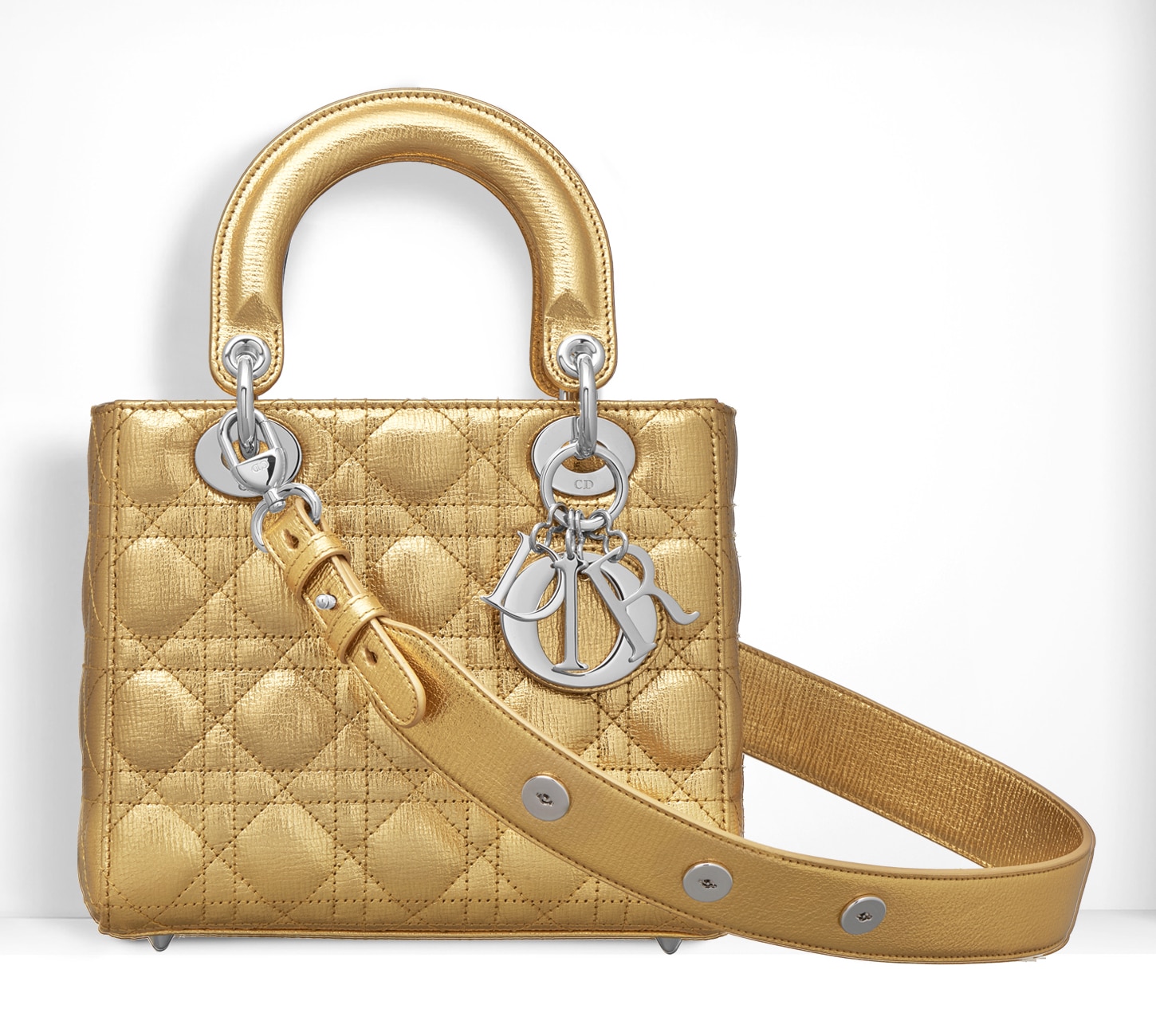 Christian Dior Small Lucky Badges My Lady Dior - Metallic Handle Bags,  Handbags - CHR360473