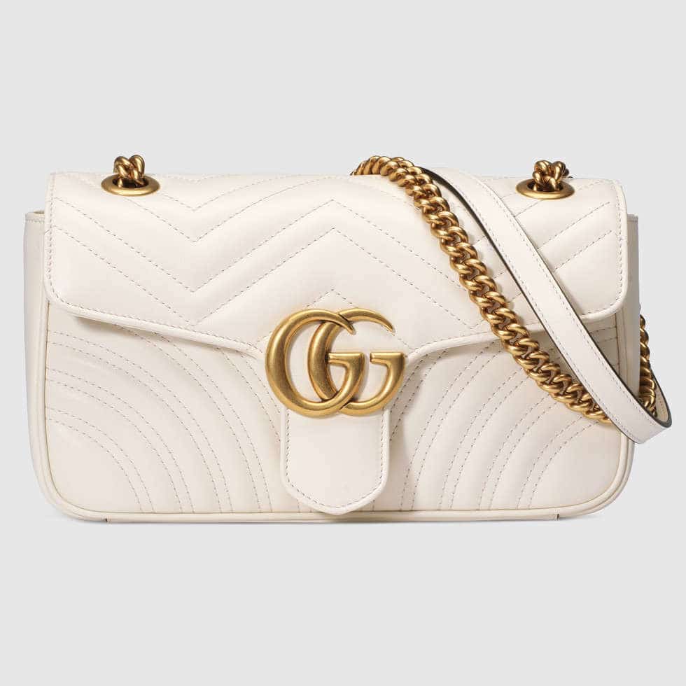 Gucci Marmont White Backpack | semashow.com
