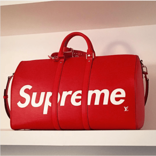 supreme travel bag price