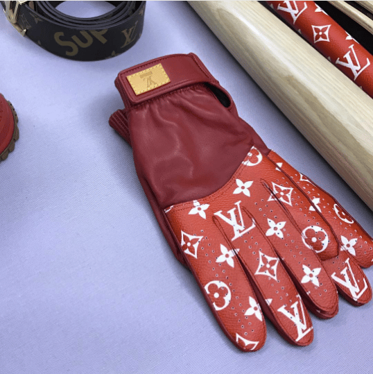 Louis Vuitton x Supreme 2017 Monogram Baseball Gloves - Brown
