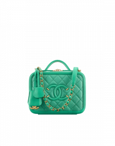 chanel vanity case green