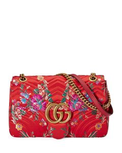 red floral gucci bag