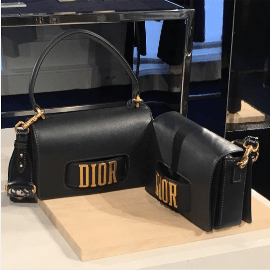dior flap bag with slot handclasp