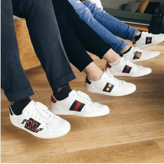 gucci aces outfit