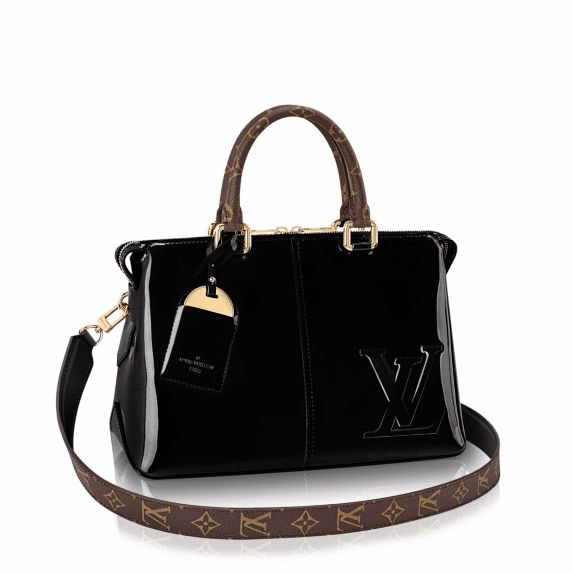 Louis Vuitton Tote Miroir Monogram Noir Black in Coated Canvas/Patent  Calfskin with Brass - US
