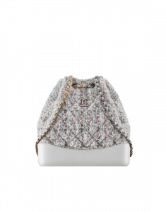 chanel gabrielle backpack tweed