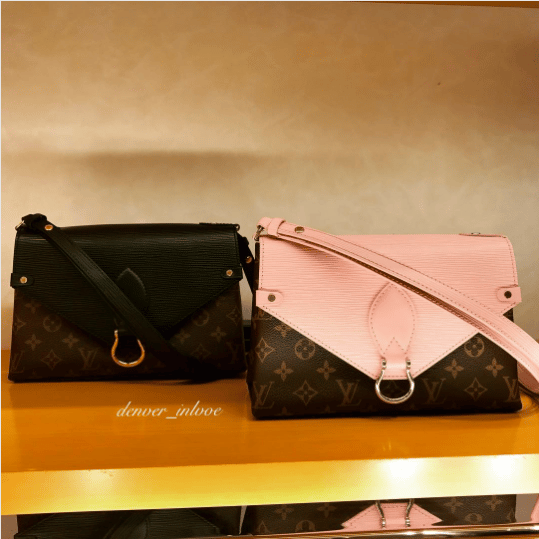 Louis Vuitton Rose Ballerine Epi Leather and Monogram Canvas Saint Michel  Bag - Yoogi's Closet
