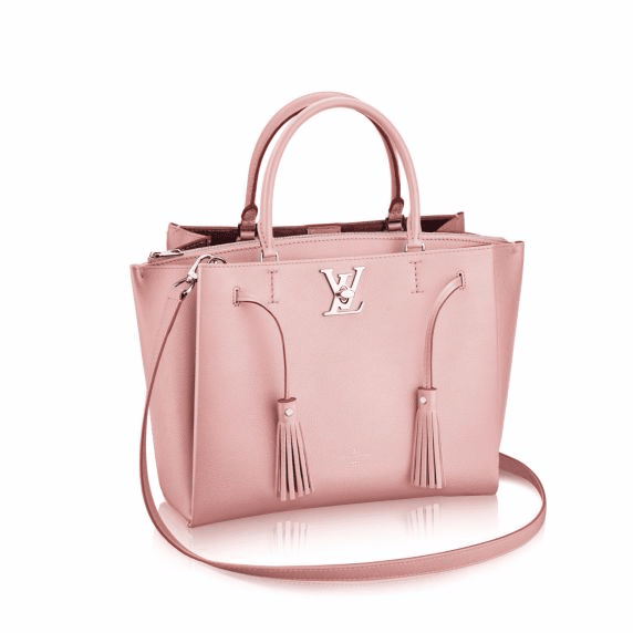 Louis Vuitton® Lockme Chain Bag East West Rose Trianon. Size in