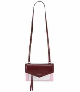 Givenchy Burgundy/Pink/White Duetto Crossbody Bag