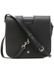 Saint Laurent Black Leather Charlotte Small Messenger Bag