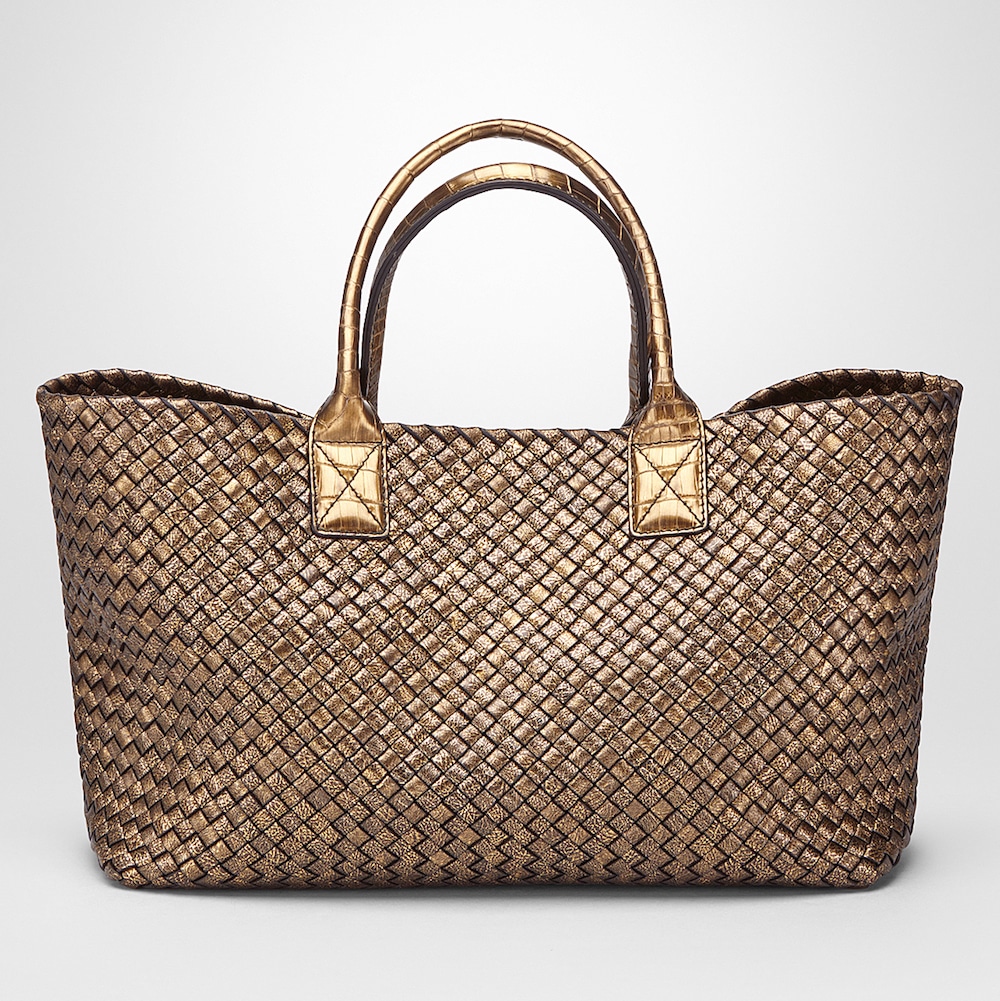 Bottega Veneta Olimpia Shoulder Bag in Oro Bruciatio | MTYCO