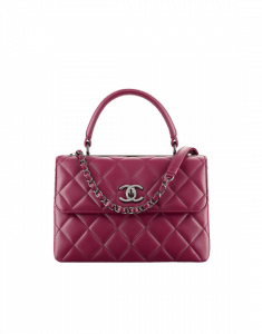 Chanel Burgundy Trendy CC Small Top Handle Bag