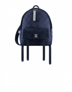 Chanel Navy Blue/Silver Astronaut Essentials Backpack Bag