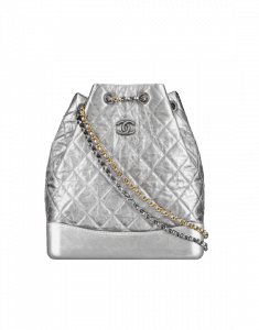 Chanel Silver Gabrielle Large Backpack Bag