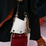 Chloe White and Red Leather Shoulder Bag - Spring 2018