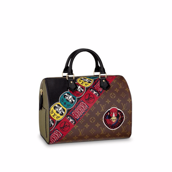 Limited Edition Neverfull MM in Kabuki monogram with Pouch by Kansai  Yamamoto (GI5117) - Reetzy