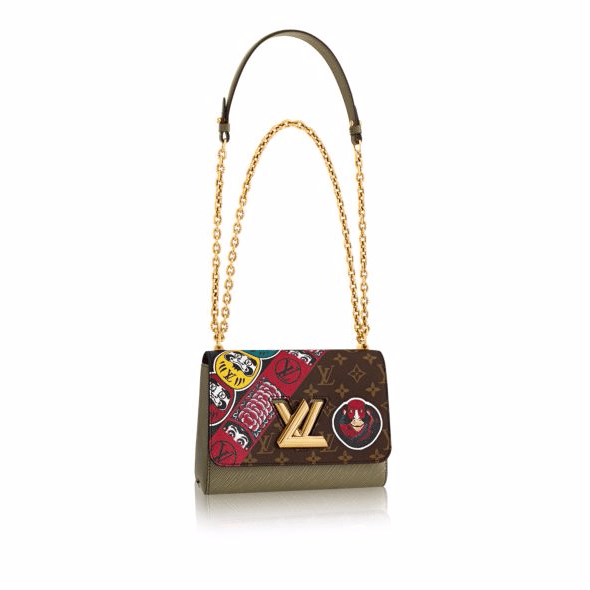 Louis Vuitton Twist Handbag Limited Edition Kabuki Stickers Monogram Canvas  at 1stDibs