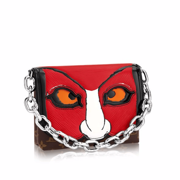 Louis Vuitton EPI Kabuki Mask Chain Wallet