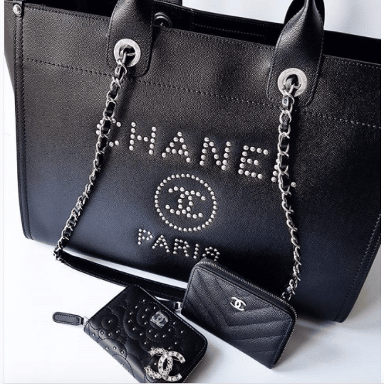 Chanel Studded Leather Deauville Bag From Spring 2018 Act 1
