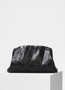 celine leather clutch